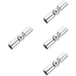 Feiyue - connecteur de tube rond en alliage de zinc pour salle de douche, 4 pices, pour porte en verre, ...