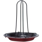 Grille de rtissoire  poulet amovible et portable en acier au carbone antiadhsif, support vertical ...
