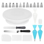 Feiyue - kit de dcoration de gteaux 71 pices kit de dcoration de gteaux avec support de plateau ...