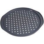 Feiyue - moule  pizza antiadhsif en acier au carbone - 14 pouces, avec trous pour four