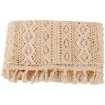 Nappe dcorative en dentelle creuse pour la maison (beige)