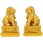 Ornement de lion en or, modles de dcoration en rsine en forme de lion, dcoration de table pour la ...