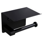 Porte - papier hyginique de salle de bain avec support de tlphone, porte - mouchoirs avec tagre ...