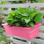 Pots de fleurs en plastique pour plantes d'extrieur, 40, 6 x 18, 8 x 12, 7 cm, pots de fleurs pour plantes ...