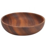 Saladier en bois, plat  collation en bois, bol  soupe, salade de fruits, pour la maison, le caf, idal ...