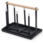 Feiyue - support, égouttoir à vaisselle pour bouteilles, 6 supports, porte - gobelet en métal avec plateau ... Feiyue - support, égouttoir à vaisselle pour bouteilles, 6 supports, porte - gobelet en métal avec plateau ...