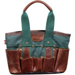482 mini sac de jardinage ? toile impermable & cuir premium ? transport pratique pour scateur, outils ...