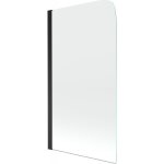Felix �cran de baignoire � 1 ailette 70 x 140 cm, transparent, noir - 890 - 070 - 001 - 70 - 00 - mexen ...