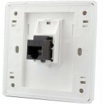 Femelle  femelle cat6 gigabit prise murale rseau double passage rj45 lan faade internet prise de courant ...