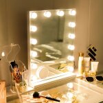 Fenchilin - miroir maquillage avec 14 ampoules led miroir coiffeuse lumineux grand mirroir maquilleur ...