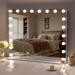 Fenchilin miroir maquillage lumineux led 20 ampoules 3 couleurs luminosit� ajustables ecran tactile & ...