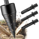 Fendeurs de bches, 42mm foret de fendeuse de bois, fendeur de bois conique pour perceuse � bois et fraise ...