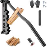 Fendeur de buche mural, unique fendeur de bois de chauffage manuel mural, robuste avec de longues poign�es, ...