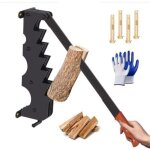 Fendeuse de bois de chauffage murale, fendeur de b�ches manuel avec gants, fendeuse de b�ches manuelle ...