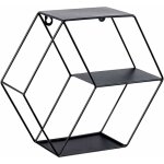 Fei yu - fer hexagonal grille murale tagre art combinaison tentures dcoration pour salon chambre (black) ...