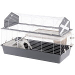 Ferplast - barn 120 cage pour lapins avec accessoires et adh�sifs. agencement style grange am�ricaine. ...