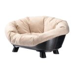 Ferplast - corbeille sofa throne 4 - avec coussin - noir