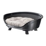 Ferplast - corbeille throne 6 - avec coussin relax - noir Ferplast - corbeille throne 6 - avec coussin relax - noir
