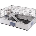 Ferplast - cage pour lapins, cochons d'inde, cochons d'inde, spacieuse et modulaire 2, avec accessoires, ...