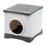 Ferplast - niche petvilla 50 - 38, 5 x 43 x 38, 5 cm - blanc / gris Ferplast - niche petvilla 50 - 38, 5 x 43 x 38, 5 cm - blanc / gris