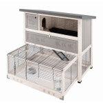 Ferplast - ranch 120 max clapier à lapins en bois fsc à deux étages avec structure inférieure amovible. ... Ferplast - ranch 120 max clapier à lapins en bois fsc à deux étages avec structure inférieure amovible. ...