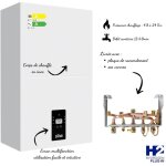 Ferroli - chaudire gaz condensation bluehelix alpha 28c accessoires avec dosseret