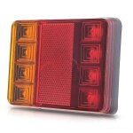Feux arrière pour remorque et camion, 8 led, dc12v, étanches Feux arrière pour remorque et camion, 8 led, dc12v, étanches