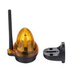 Feu clignotant lampe d'avertissement universel pour motorisation portail 12v - 265v ac / dc feu stroboscopique ...