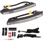 Feu de jour led blanc / jaune pour pare - choc avant, clignotant universel, 2 pi�ces.