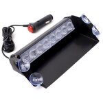 Feux de signalisation pour voiture et camion, phare à 8 led avec ventouse, 3 modes clignotants Feux de signalisation pour voiture et camion, phare à 8 led avec ventouse, 3 modes clignotants
