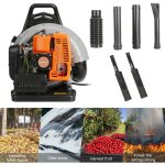 Fianao souffleur thermique profession - monocylindre 2 temps - 2300w - 2800rpm - 1. 7 l fuel tank - orange ...