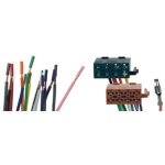 Fiches iso autoradio 4hp - alimentation din en 1 prise - rac5250