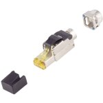 Bkl electronic - fiche rj - 45, sans outil, cat. cat. 6a, stp, ba�onnette 10121221 argent 1 pc(s)