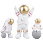 Figurine d'astronaute en rsine dcorative mignonne mini statue d'astronaute ornement pour meuble tv ...