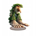 Figurine  brr brr patapim  en 2d style plat, dcoration de bureau amusante