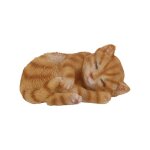 Figurine de chat endormi en polyr�sine - l 14 x p 10 x h 6, 5 cm - mod�le al�atoire - livraison gratuite ...