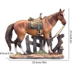 Figurine de cheval, statue en r�sine de cheval statue de d�coration int�rieure - ornement de table, figurine ...