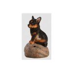 Ac - deco - figurine de chiot sonore avec d�tecteur de mouvement - chihuahua noir - h 11, 8 cm - livraison ...