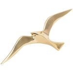 Figurine d�corative mouette pour d�coration nautique en blanc et bleu marine