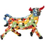 Figurine d�corative taureau pop art, sculpture animali�re, art moderne pour la maison, style contemporain, ...