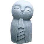 Figurine de moine jizo japonais feng shui debout - statue de bouddha - petit jizo - sculpture artisanale ...