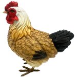 Figurine de poule rustique pour la maison, ornement en r�sine, id�al pour la d�coration int�rieure, d�tails ...