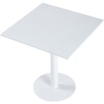 Fijalo - table carre gelato 70 x 70 cm blanche.