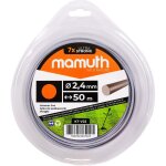 Fil 2, 4mm 50m rond d�broussailleuse coupe - herbe fil de rechange pour t�te de fil mamuth
