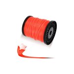 Fil de coupe universal pour dbroussailleuse, 100m, fil nylon (carr - 2, 4mm)