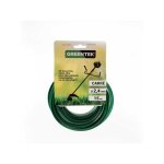 Fil dbroussailleuse greentek carr 2, 4 mm x 15 m