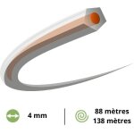 Fil dbroussailleuse pentagonal husqvarna corecut - 4mm 80 mtres