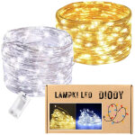 Fils, guirlandes, lumi�res, 10 guirlandes lumineuses led pour sapin de no�l, 1 m de diodes d�coratives, ...