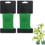 Fil jardinage vert, fil de jardin, fil pour plantes, fil de jardinage, fil de fer jardin, 2. 5 mm x 10 ...