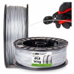 Fil de ligature souple galvanis� pour jardin, diam�tre 1, 8 mm, bobine de 14 kg